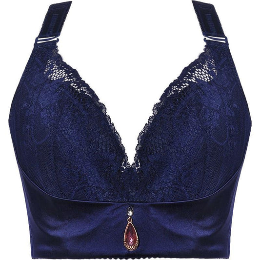 Large Size Thin Bra Fat Lady 100KG Gathered Breasts To Prevent Sagging and Support Underwear
