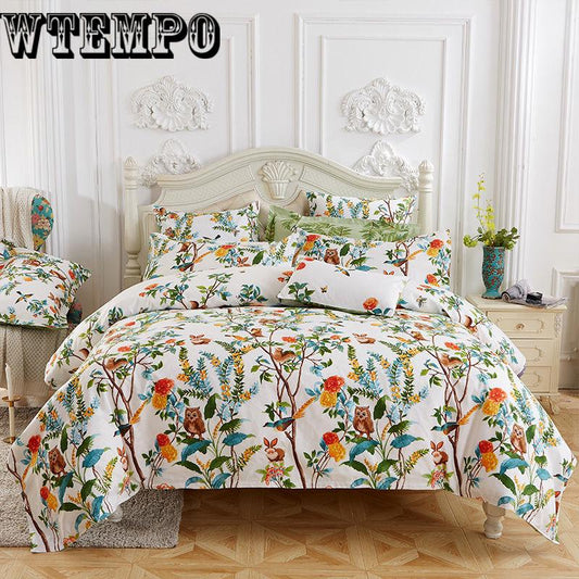 Sheet Pillowcase Duvet cover set print Bedding sets Bedlinen Cotton
