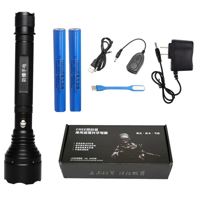 Hunting Most Powerful Led Flashlight Rechargeable Usb Torch 18650 Battery