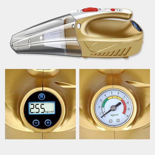 Car Vacuum Cleaner with High Suction Power Four In One Car Vacuum Cleaner for Tire Pressure Measurement Lighting Air Pump Car Vacuum Cleaner