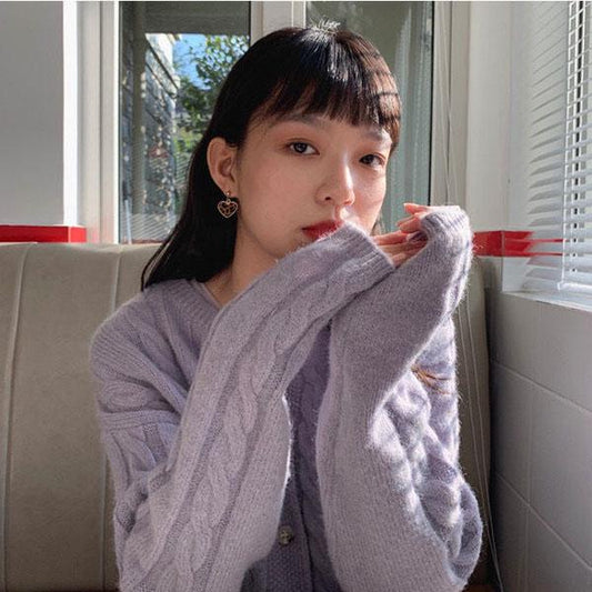 Women's Autumn Knitted Cardigan Jacket Women Sweater Early Autumn Women's Autumn Sweater Women