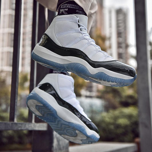 High-elastic High-top Student Basketball Shoes Boys Shoes, Fashion Breathable Sports Men's Shoes