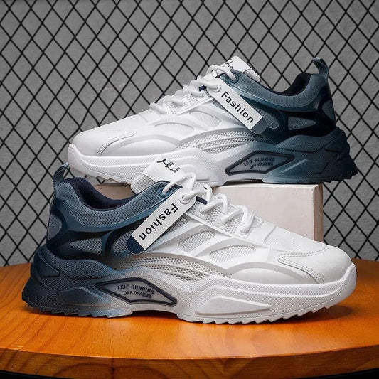 Men's Casual Sports Gradient Shoes Spring Fried Street Ins Dad Shoes Comfortable Mesh Shoes Boys Fitness Basketball Shoes