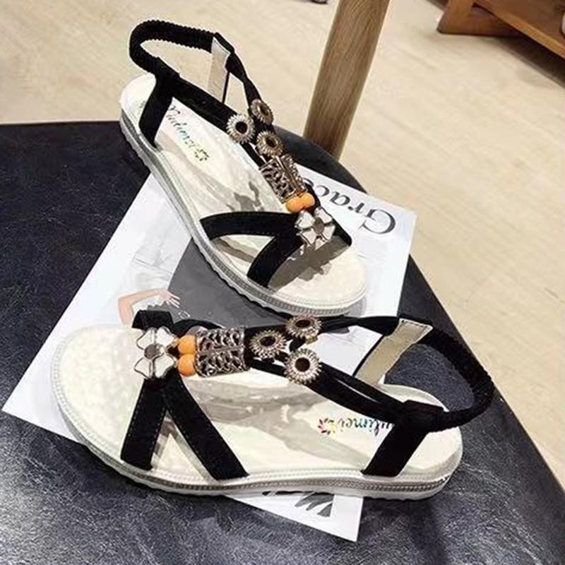 Sandals Female Summer Bohemian Flat Students Korean Version of All-match Casual Roman Beach Shoes Women