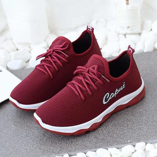 Old Beijing Women's Fashion Net Shoes Breathable Non-slip Sneakers Lace-up Leisure Hiking Shoes