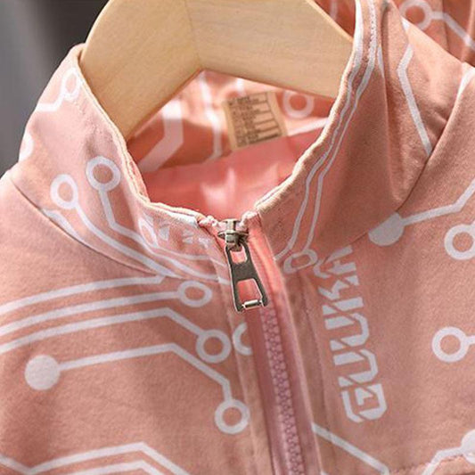 Children's Clothing Girls Suit 2021 Small and Medium-sized Children's Baby Girl Sports and Leisure Two-piece Suit