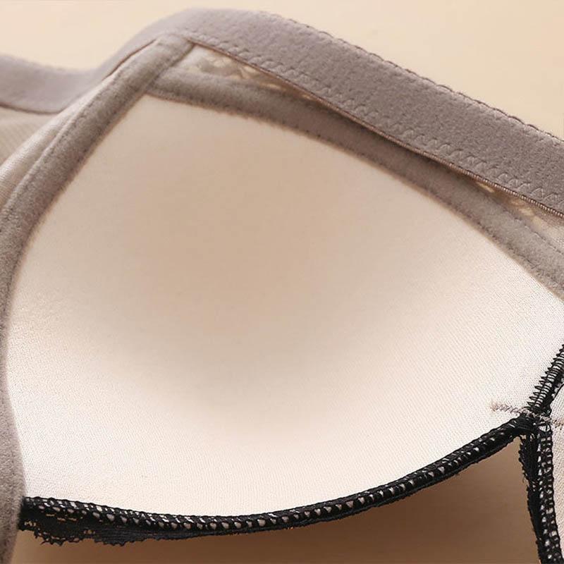 Ladies No Steel Rings Thin Breast Lifting Underwear Gathering Anti-Sagging Bra Sexy Lace Breathable No Restraint Bra
