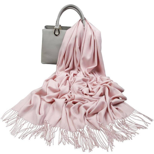 Solid Color Cashmere Women Scarf Warm Shawl Wool Stoles Head Neck Long Winter Scarf