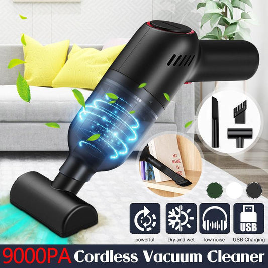 9000pa Strong Power Car Vacuum Cleaner 120W Cordless Wet and Dry Dual Use Auto Portable Vacuums Cleaner for Home Office