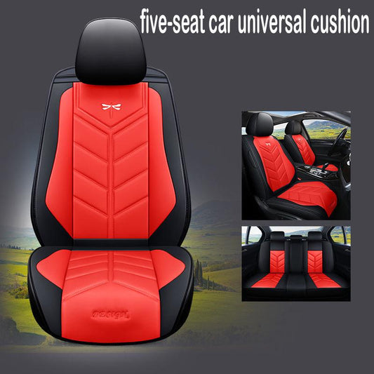 Car seat universal non-slip five-seat car seat cover comfortably surrounded by leather