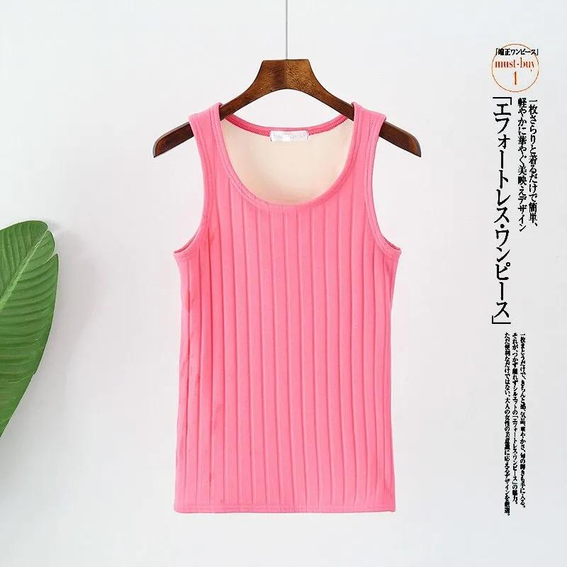 Sexy Winter Thermals Seamless Thermal Underwear Warm Body Tops Vest Women Sleeveless Slim O Neck Spandex Solid Top Shaper