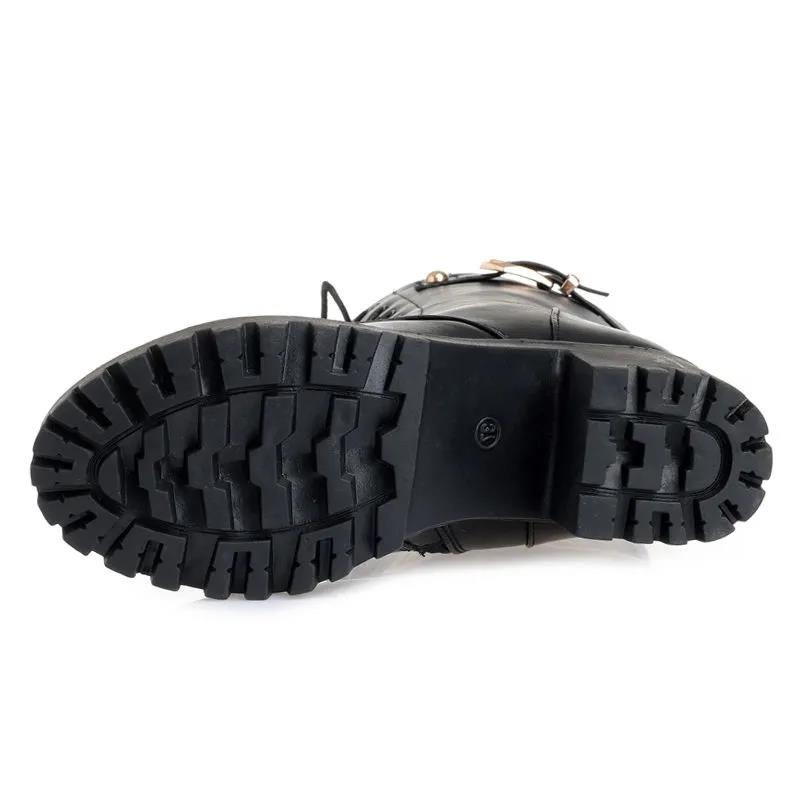 Cotton Warm Martin Boots Women Winter Plus Velvet Mid-tube Short Boots with Thick High-heeled Cotton Shoes