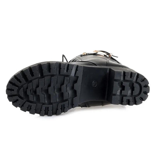 Cotton Warm Martin Boots Women Winter Plus Velvet Mid-tube Short Boots with Thick High-heeled Cotton Shoes