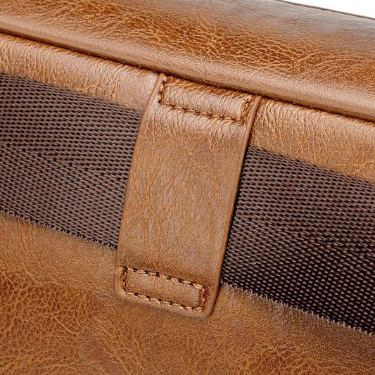 Travel Bag Men's Leather Texture Handbag Large-capacity Business Trip Travel Short-distance Luggage Bag Shoulder Bag Business Men's Bag