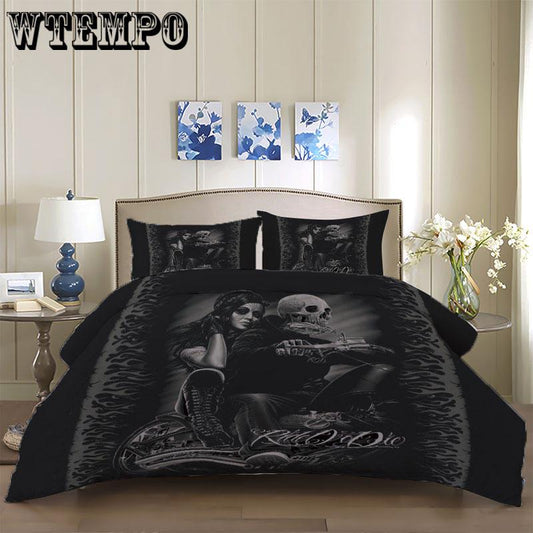 3D Shantou Fashion Bedding Set 3pcs Duvet Cover PillowCase King/queen Size Duvet Cover