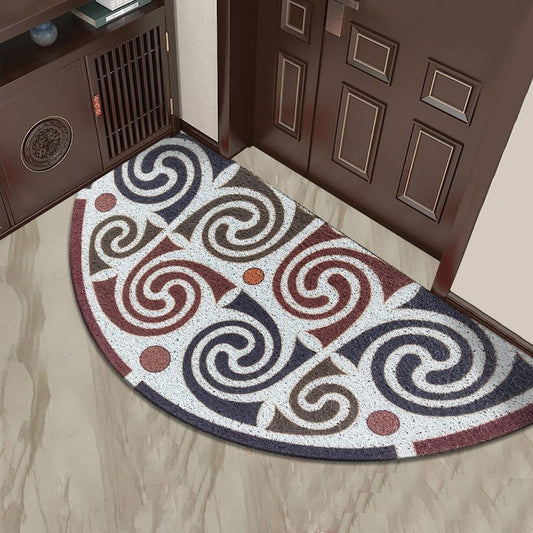 Semi-circular Carpet Floor Pad 40 * 80cm50 * 100cm Porch Door Pad Home Entrance Foot Pad Bathroom Pad Non-slip Water Wash