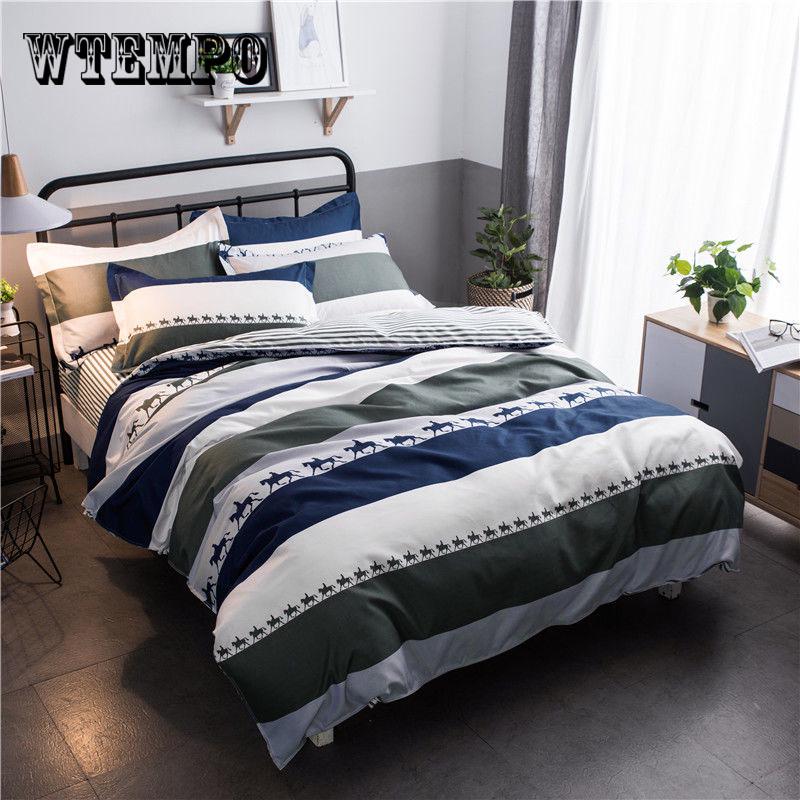 Bedding Set Best Wishes Duvet Cover Double Bed Flat Sheet Adult Bedspread Fashion Bed Linen