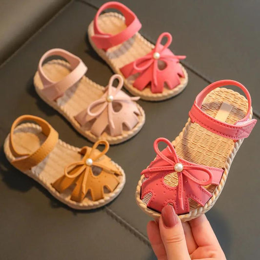 Girls' Sandals 2021 Summer Children's Little Girls Soft-soled Princess Baby Shoes