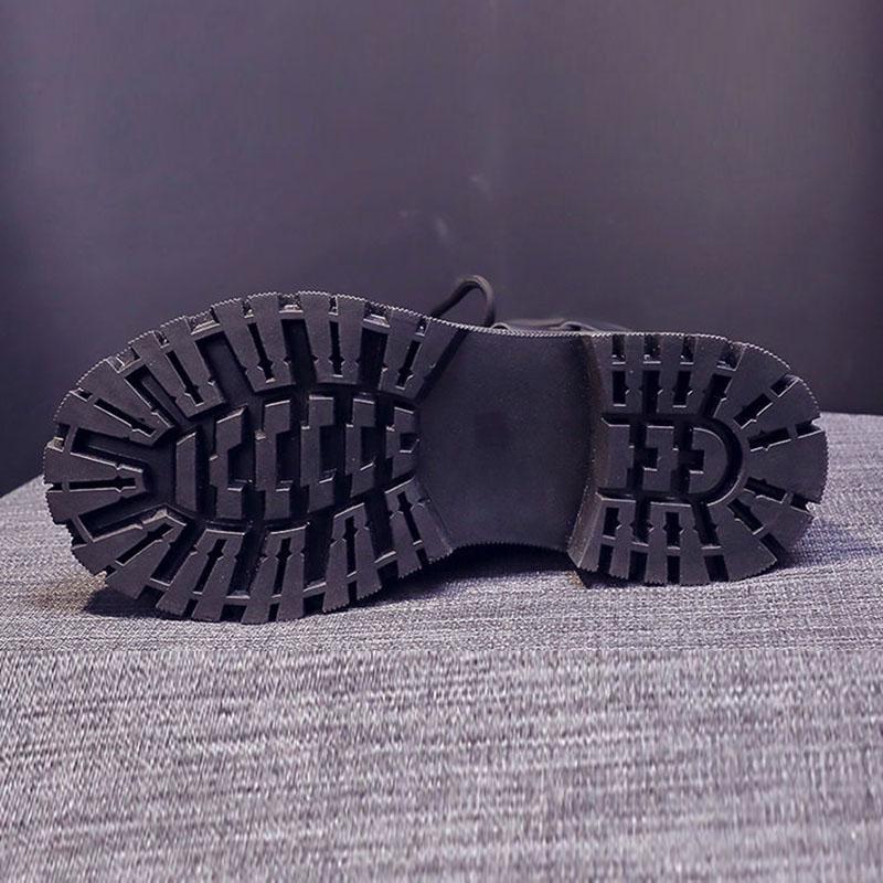 Martin Boots Summer and Autumn Thin Women's Boots Thick-soled Women's Boots Spring Single Boots Black Flying Knit Short Boots