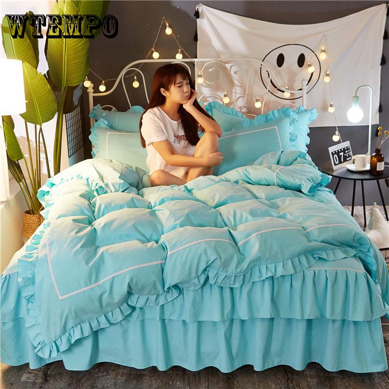 Pincess Girls Beddings set Twin Queen King size Bed set Bed cover Bedskirt set Duvet Cover