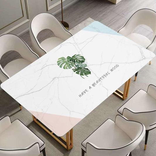 Nordic Minimalist Style PVC Tablecloth 3D Three-dimensional Pattern Tablecloth Waterproof Anti-scald and Oil-proof Dining Table Coffee Table Table Mat