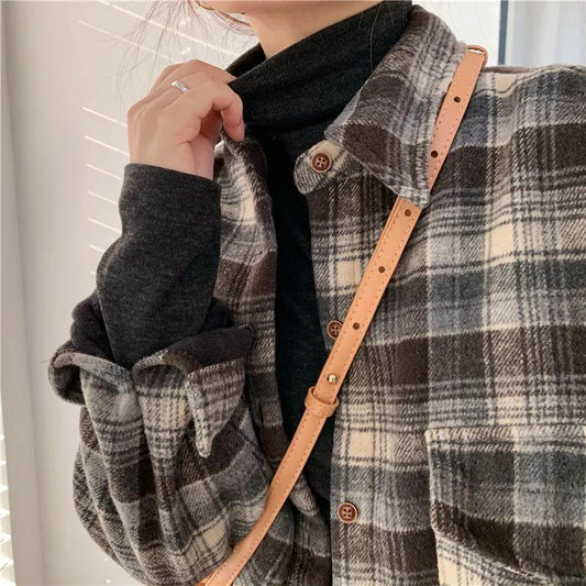 Brushed Plus Velvet Thick Warmth Half High Neck Bottoming Shirt Women's Autumn and Winter New Slim Solid Color Wild Long-sleeved Shirt
