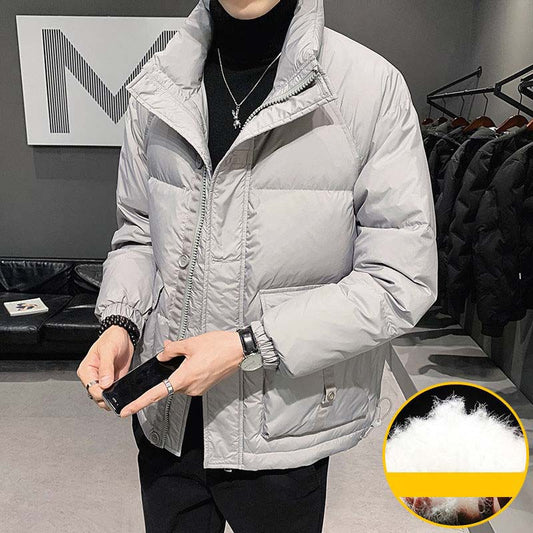 2021 New Down Jacket Men's Jacket Winter Youth Men's Thick Warm Down Jacket