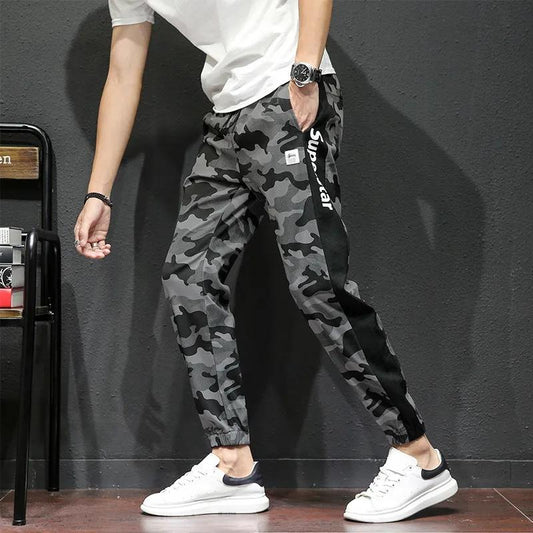 Summer Men's Camouflage Pants Loose Sweatpants Students All-match Printing Spring Feet Tightened Men's Casual Sports Pants