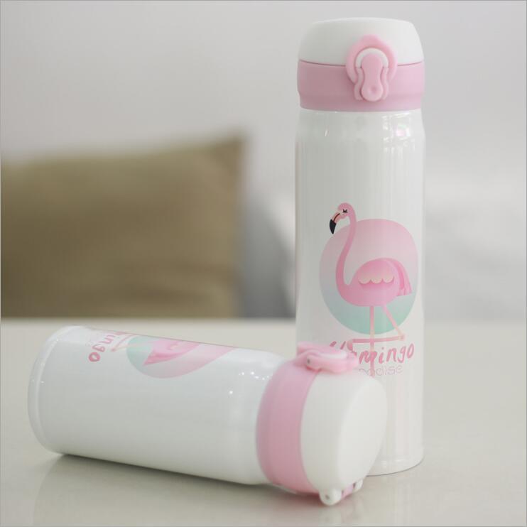 Cartoon Tea Water Cup Stainless Steel Vacuum Insulated Coffee Mug Travel Water Bottle