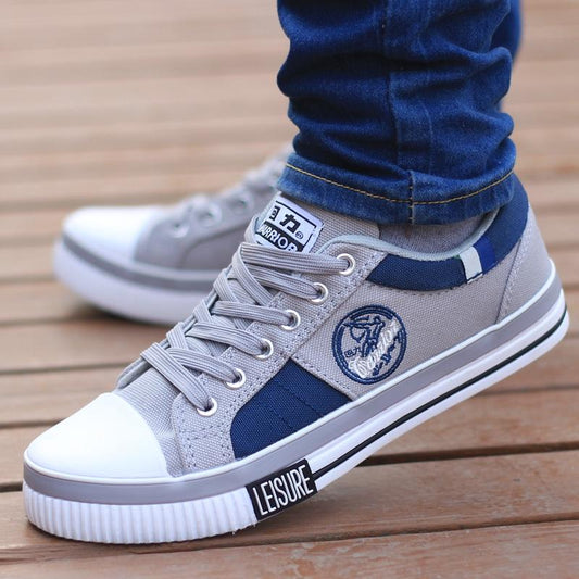 Great Value Chinese Shoes Pull Back Men's Canvas Shoes Breathable Sports Casual Shoes Youth Trend Student Wear-resistant Board Shoes