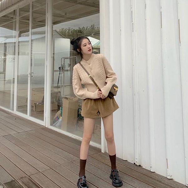 Autumn and Winter Jacket Ladies Sweater Bottoming Shirt Small Fragrance Top Short Knitted Cardigan