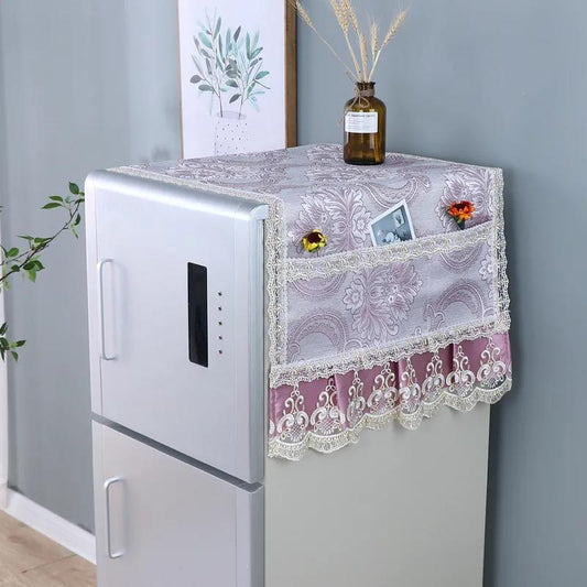Refrigerator Dust Cover Lace Refrigerator Cover Home Decor Refrigerator Hanging Bag