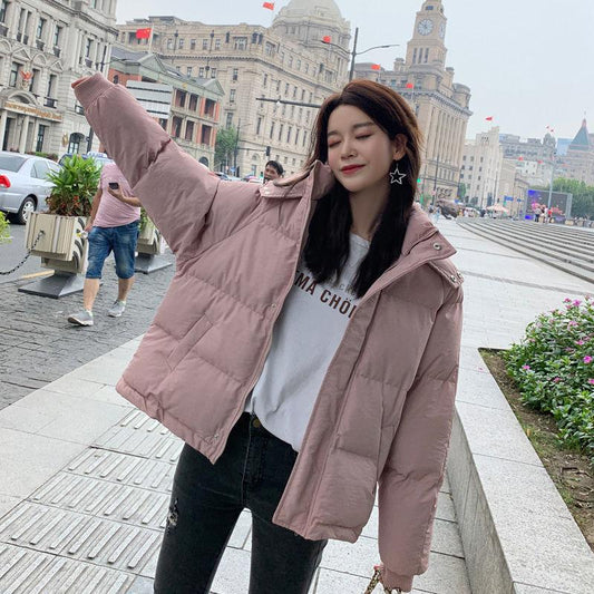 Winter Trend of Women's Bread Loose Cotton Coat Short Comfortable and Warm Padded Jacket
