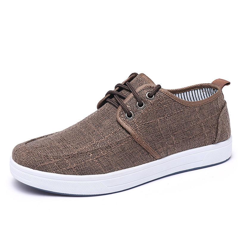 Spring and Autumn Old Beijing Cloth Shoes Men's Anti-slip Wear Canvas Shoes Fashion Casual Shoes Men's Wild Trend Flat Shoes