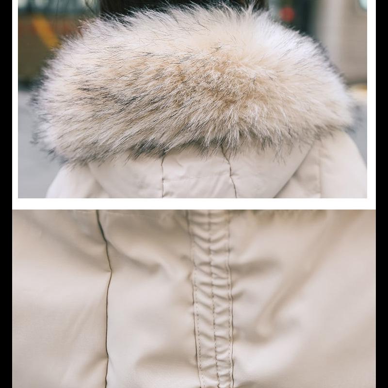 Cotton-padded Jacket Women's Mid-length Down Padded Jacket Korean Style Loose Bread Jacket Thickened Student Jacket Winter Padded Jacket