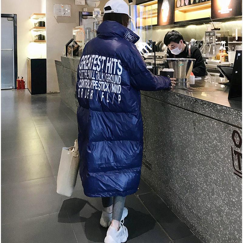 Women's Cotton-padded Jacket Over The Knee Long Winter Loose Bread Coat Warm Cotton Coat Cotton Coat