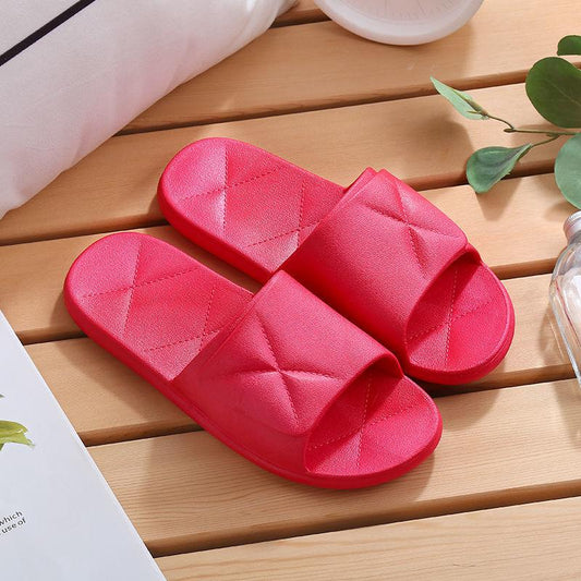 Indoor Slippers Female Non-slip Thick-soled Home Household Bathroom Bath Quick-drying Sandals and Slippers Soft Bottom Sandals
