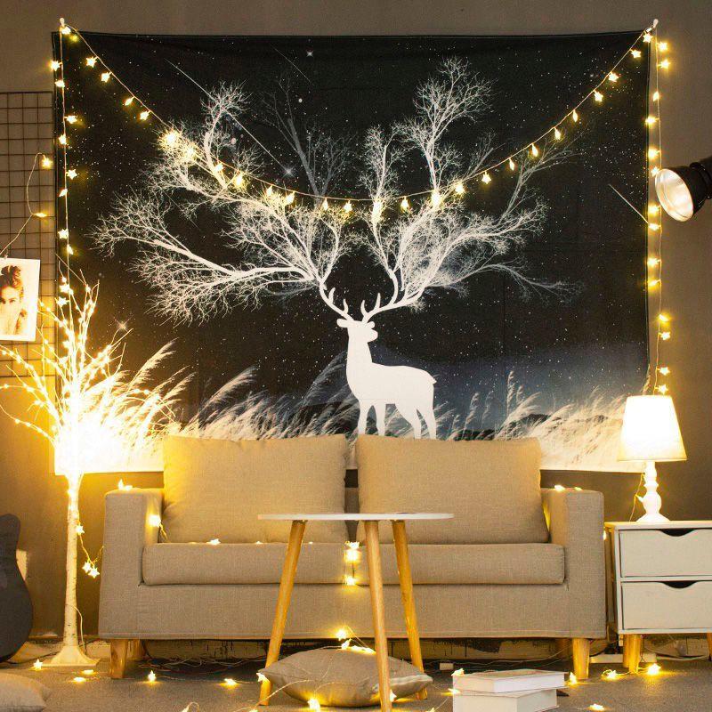 Tapestry Wall Hanging Black White Mandala Indian Dream Catcher Decor