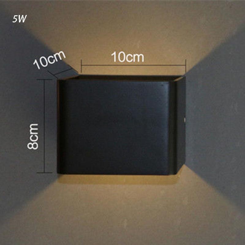 Nordic Led Wall Lamp Aluminum Outdoor Indoor White Black Stairs Bedroom Bedside Bathroom wall Light