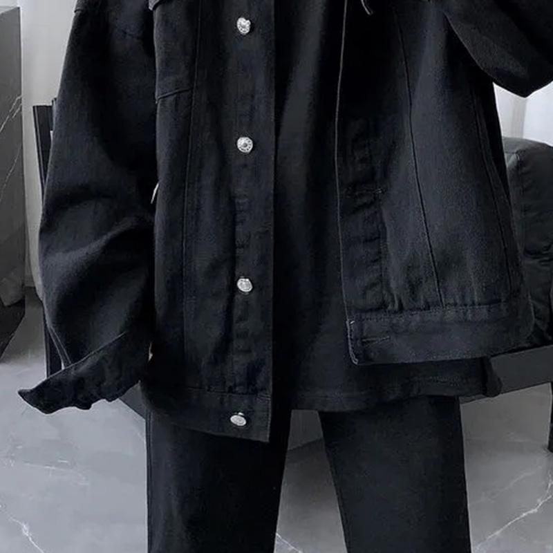 Jacket Men's Spring and Autumn Design Sense Tops Tide Year Ins Tooling Denim Jacket High-end Men's Clothing