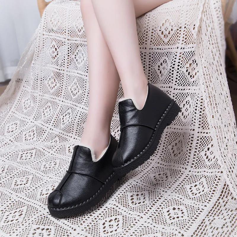 Winter Non-slip Plus Velvet Women's Cotton-padded Shoes Waterproof Warm Mother's Shoes