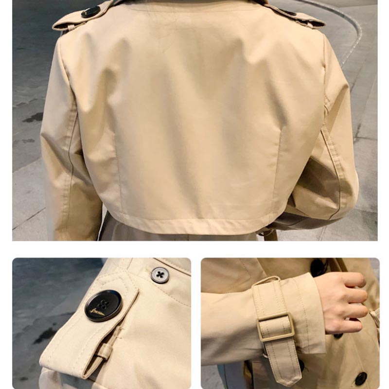 Windbreaker Women's Mid-length Spring Two-piece British Style High-end Atmospheric Loose Vest Coat