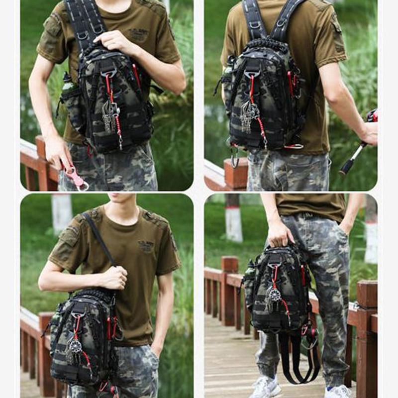 Luya Bag Outdoor Mountaineering Bag Multi-function Men Can Cross-body Shoulder Camouflage Tactical Backpack Chest Bag