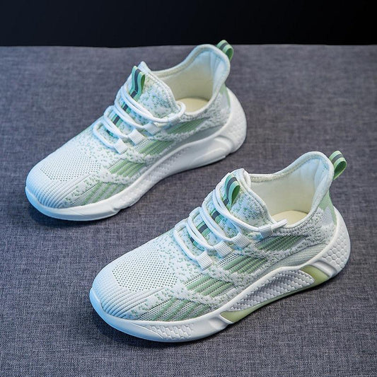 Spring Summer Sports Shoes Women's All-match Student Running Shoes Casual Light Soft-soled Running Shoes