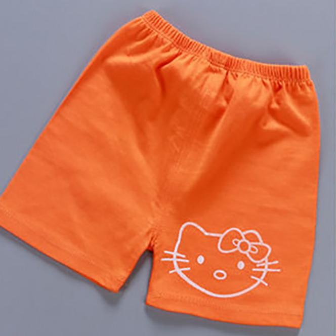 Children's Pants Summer Girls and Boys Casual Shorts Thin Print Animal Solid Color Korean Style Beach Pants