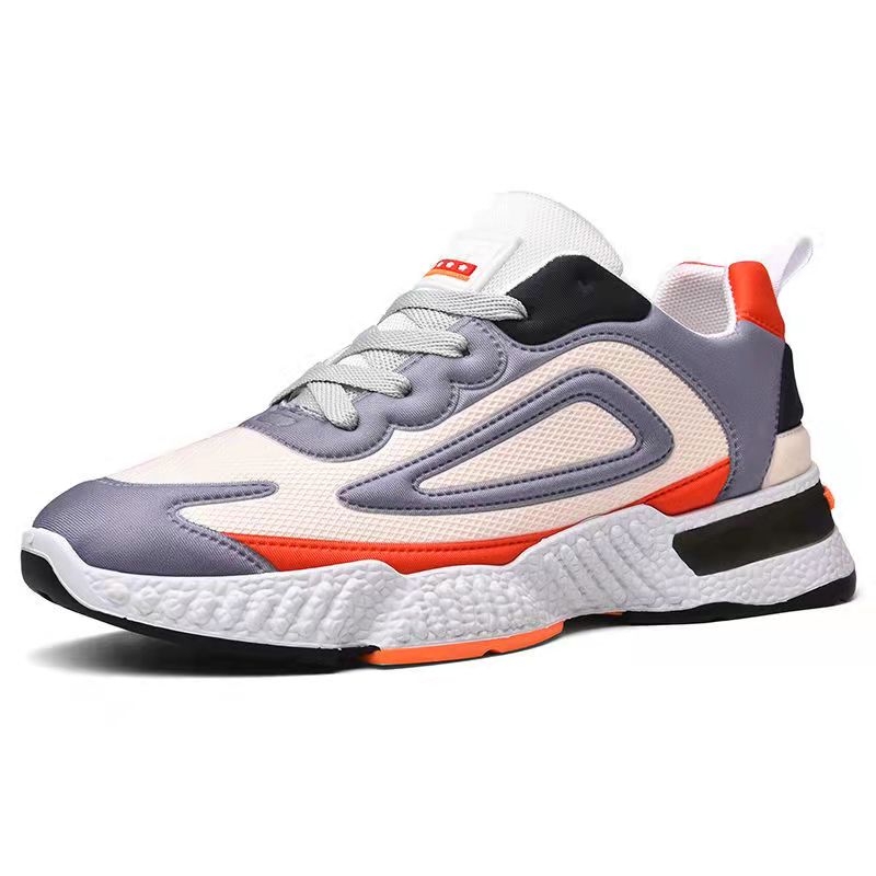 Men's Sports Shoes Ultra-light Running Shoes Non-slip Soft Bottom Shock-absorbing Rebound Fitness Shoes Four Seasons Breathable Training Shoes