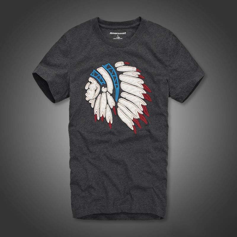 Short-sleeved T-shirt Men's Spring and Summer Brushed Plus Size Bottoming Shirt All-match Cotton Youth Shirt