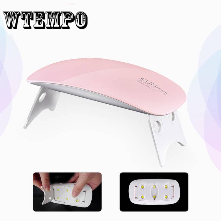 6W Mini Portable Nail Lamp Led Phototherapy USB Machine Nail Polish Glue Baking