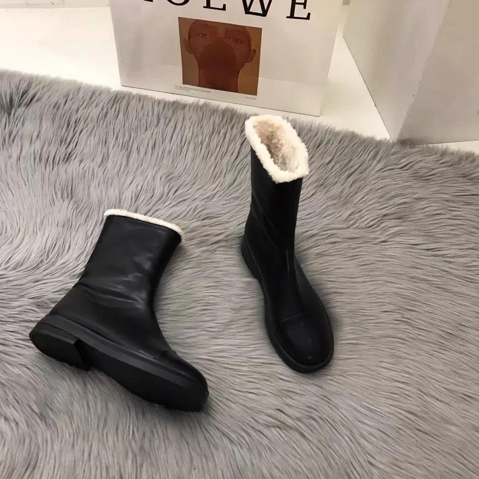Cotton Boots Women's Winter Warm Style Plus Velvet Thick Snow Boots All-match Short Mid-high Boots
