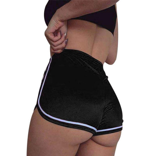 Women Shorts Fashion Large Size Biker Shorts Woman Summer Solid Color Sweatshorts Elastic Waist Sports Running Yoga Short Pants